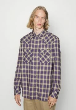 Diesel OCEAN-CHECK - Shirt - Purple -Diesel shop 016a2a9b6d2d4a4ca86cd322d9704cd9