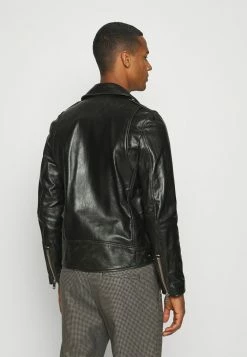 Diesel L-GARRETT-NEW - Leather Jacket - Black -Diesel shop 02ce819a7ede4f75a4bbd9a664a3a75e