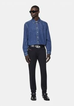 Diesel DSTRUKT - Slim Fit Jeans - Black Dark Grey -Diesel shop 036bfcb00ff04a238d05bc7245933d5a