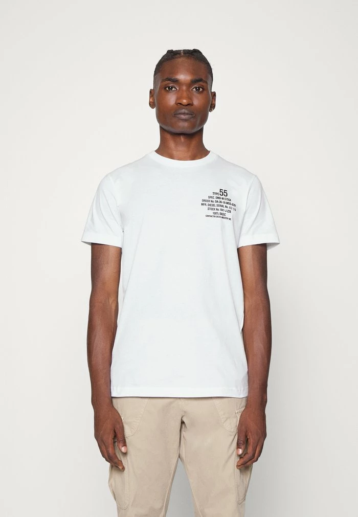 Diesel DIEGOR - Print T-shirt - 0grai 100 1 Diesel DIEGOR - Print T-shirt - 0grai 100