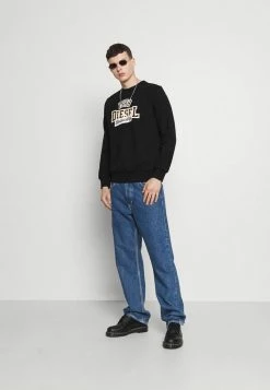 Diesel GIRK - Sweatshirt - Black -Diesel shop 085d9edd716246898eb027ab2208fcb9