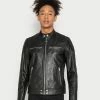 Diesel L-BOY-CL - Leather Jacket - Black