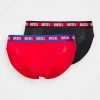 Diesel 2 PACK - Briefs - Black/red