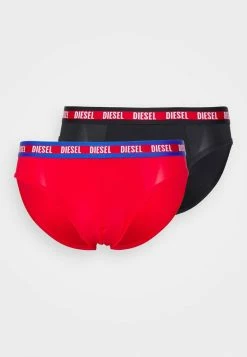 Diesel 2 PACK - Briefs - Black/red