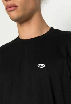 Diesel JUST DOVAL - Basic T-shirt - Black -Diesel shop 0ebe4ac696b346fb9cd402553b235f22
