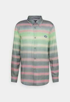 Diesel TUCKER STRIPE - Shirt - Green -Diesel shop 0f58bfcb332b49c1930052d42e51d2c5
