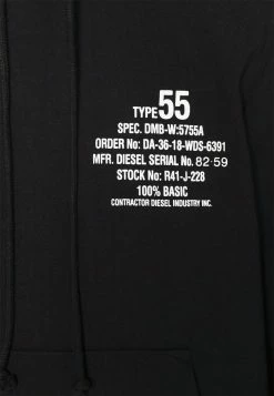 Diesel GINN HOOD - Sweatshirt - Black -Diesel shop 10958b2413e54af481c5149caf0ddc2e