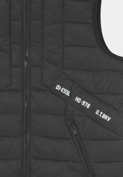 Diesel UNISEX - Waistcoat - Nero -Diesel shop 10c7bc7cbb5446df9ccfc665b04933eb