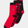 Diesel HERMINE 3 PACK - Socks - Red/black