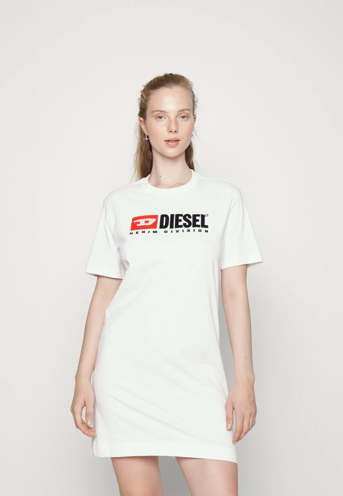 Diesel D-EGOR - Jersey Dress - White 1 Diesel D-EGOR - Jersey Dress - White