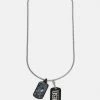 Diesel DOUBLE DOGTAGS - Necklace - Black