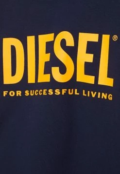 Diesel SCREWDIVISION LOGO UNISEX - Sweatshirt - Blue -Diesel shop 127b37cad8884f47b6877171db58a258
