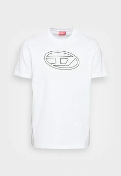 Diesel JUST BIGOVAL - Print T-shirt - White -Diesel shop 1394e4d32dc34c14b5ea9976ac5413d9