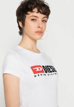 Diesel Print T-shirt - White -Diesel shop 17ea33c38b75413f914c58d944dd0f1b