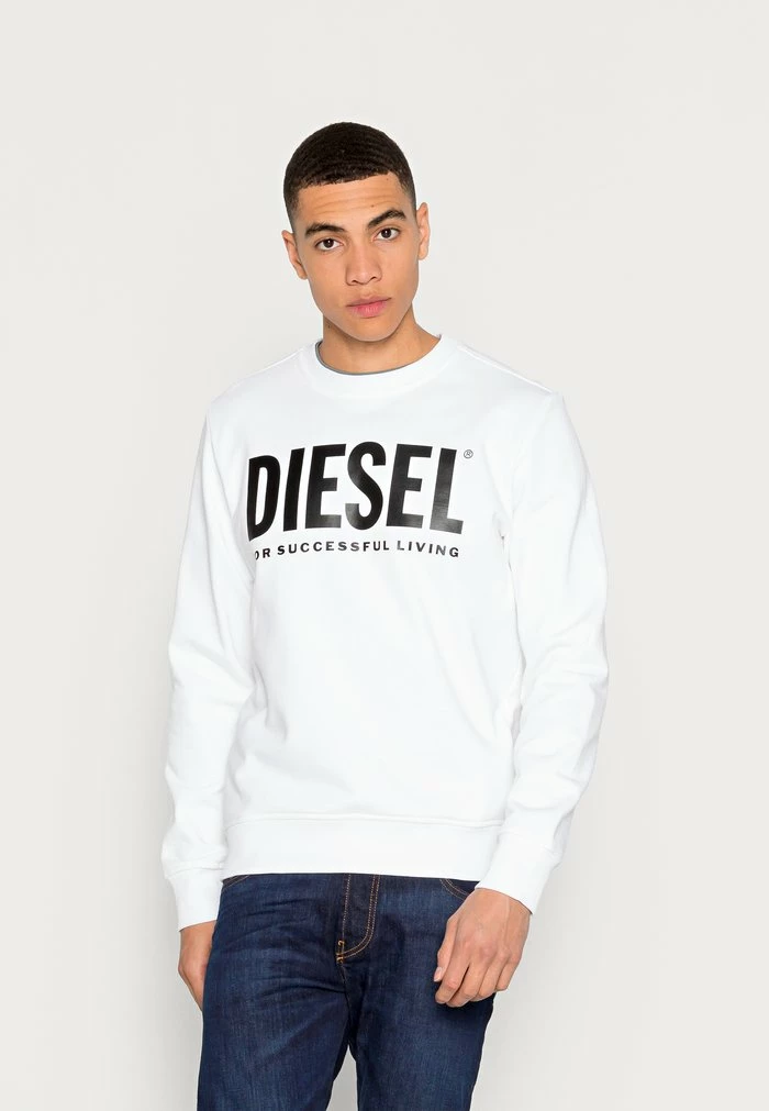 Diesel GIRK ECOLOGO - Sweatshirt - White 1 Diesel GIRK ECOLOGO - Sweatshirt - White
