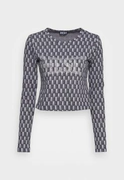Diesel T INACROP - Long Sleeved Top - Black -Diesel shop 1819ad18debf474c96e64600445b2d2e