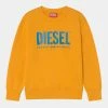 Diesel SCREWDIVISION LOGO UNISEX - Sweatshirt - Yellowish Orange