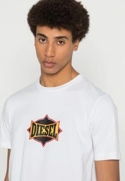 Diesel JUST - Print T-shirt - White -Diesel shop 2901a93946ea4e6cb9f56f5173a6ba4c