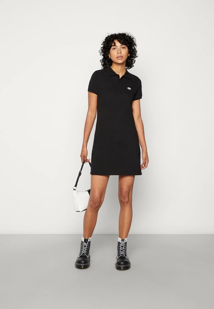 Diesel TENNY DOVAL - Shirt Dress - Black 2 Diesel TENNY DOVAL - Shirt Dress - Black - Image 2