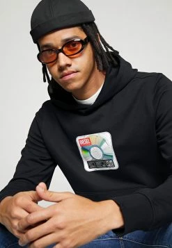 Diesel GINN HOOD - Sweatshirt - Black -Diesel shop 2ea4ce0cb2ae4a818a8235fcf24cf557