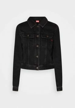 Diesel SLIMMY - Denim Jacket - Black/gray -Diesel shop 2f5c589ad9974010be7fede66e05a78e