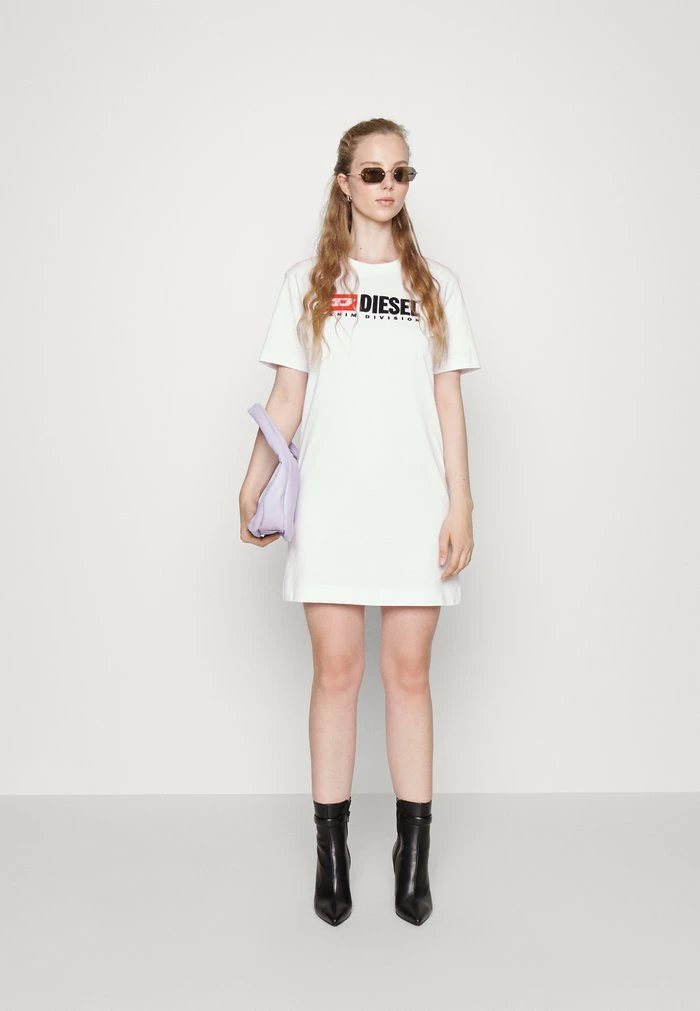 Diesel D-EGOR - Jersey Dress - White 2 Diesel D-EGOR - Jersey Dress - White - Image 2