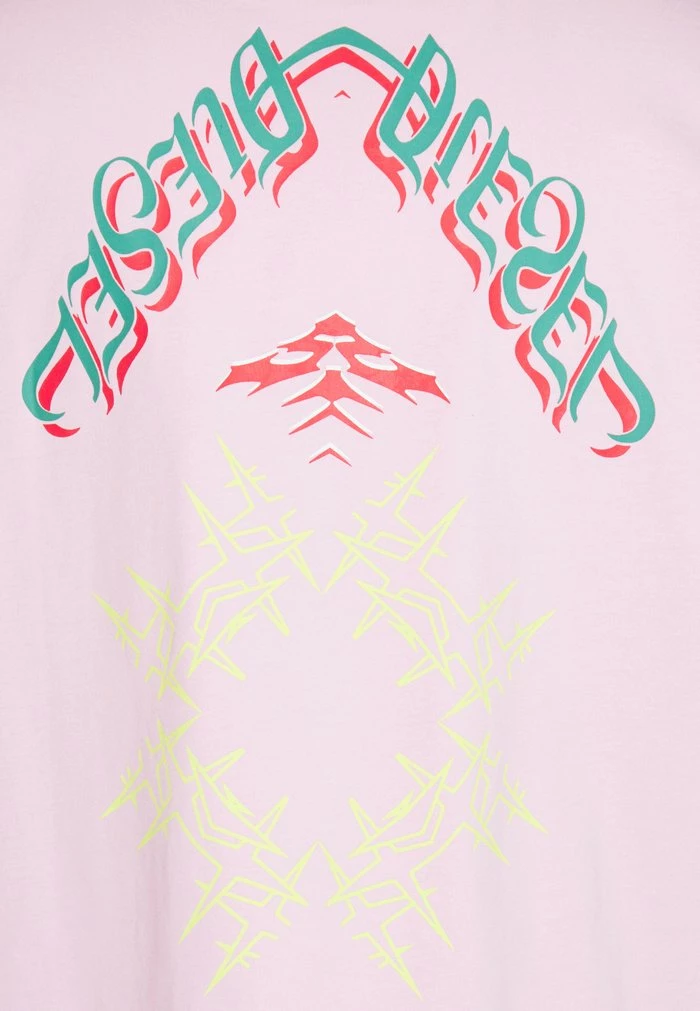 Diesel T-JUST-E14 - Print T-shirt - Rosa 3 Diesel T-JUST-E14 - Print T-shirt - Rosa - Image 3