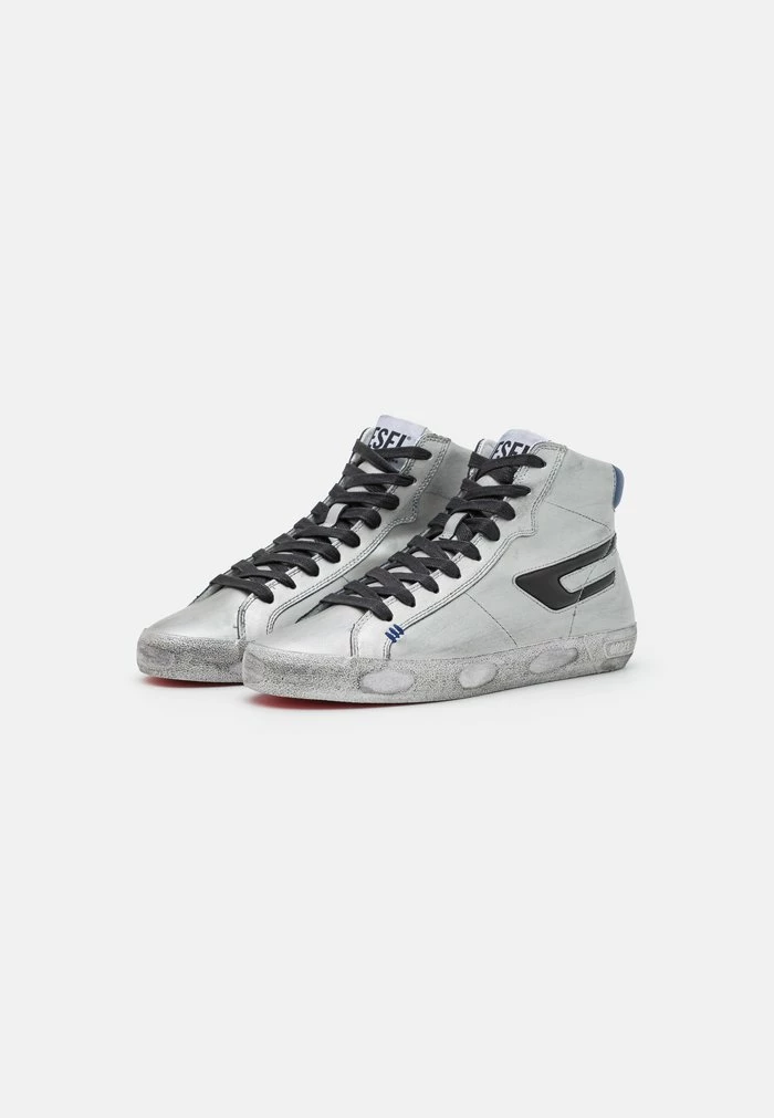 Diesel S-LEROJI MID X UNISEX - High-top Trainers - Silver 2 Diesel S-LEROJI MID X UNISEX - High-top Trainers - Silver - Image 2