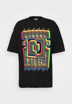 Diesel Print T-shirt - Black -Diesel shop 352d80da281b4ec1b5cb8952d4a96574