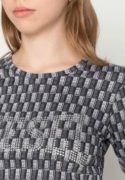 Diesel T INACROP - Long Sleeved Top - Black -Diesel shop 375b5309460849b1b05cfde4d10a8a22