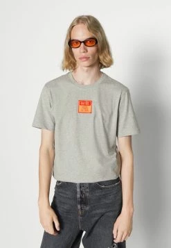 Diesel DIEGOR - Print T-shirt - Grey