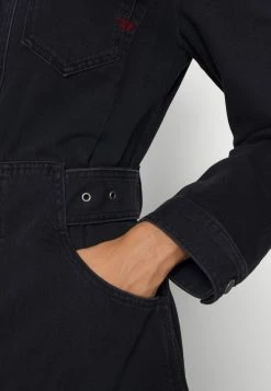 Diesel DE-MINTY - Denim Dress - Black Dark Grey -Diesel shop 39100e906c2d4286ad8ea21302554284