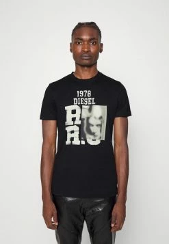 Diesel DIEGOR - Print T-shirt - Black