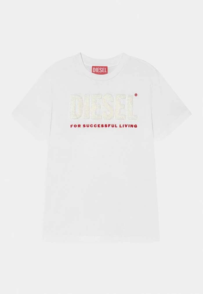 Diesel TKALO UNISEX - Print T-shirt - Bianco 1 Diesel TKALO UNISEX - Print T-shirt - Bianco