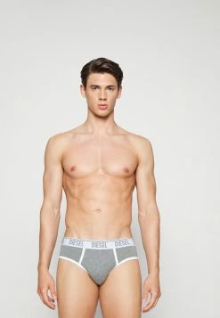 Diesel ANDRE 2 PACK - Briefs - Grey/black -Diesel shop 3cd85dc3ffa344cc889d855847c6767a