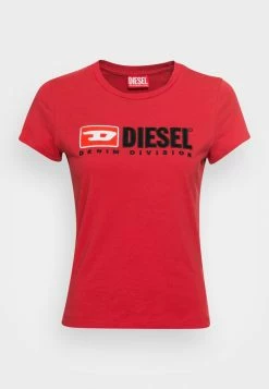 Diesel Print T-shirt - Red -Diesel shop 40252c87be8546b481b63d3f8cb5fad3