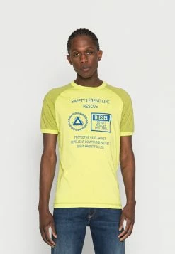 Diesel Print T-shirt - Neon Green
