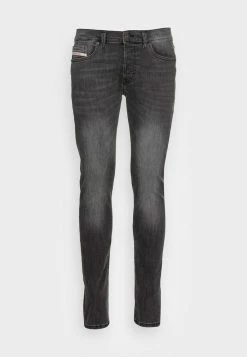 Diesel D-LUSTER - Slim Fit Jeans - Grey Denim/black Denim/grey -Diesel shop 42dc353e850f42b98c864868cf6d9a27