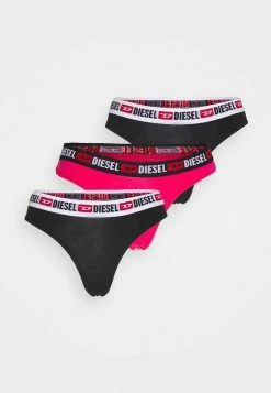 Diesel UFST-STARS-THREEPACK 3 PACK - Thong - Black/pink