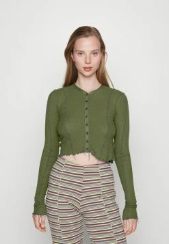 Diesel RIBYEL OPEN - Cardigan - Green