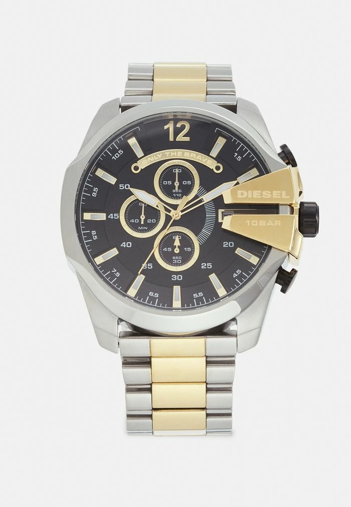 Diesel MEGA CHIEF - Chronograph Watch - Silver-coloured/gold-coloured 1 Diesel MEGA CHIEF - Chronograph Watch - Silver-coloured/gold-coloured