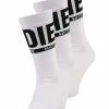 Diesel SKM-RAY 3 PACK UNISEX - Socks - Weiß