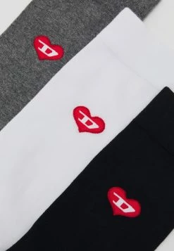 Diesel HERMINE 3 PACK - Socks - Black/gray/white -Diesel shop 5206a195fc9e42659bc4493f34bbd95a