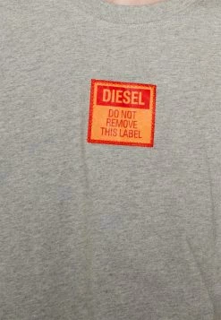 Diesel DIEGOR - Print T-shirt - Grey -Diesel shop 5214748e16034e31ae228a691b9c6918