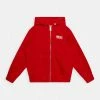 Diesel SGIRKHOODZIP LOGOX UNISEX - Zip-up Sweatshirt - Carnation Red