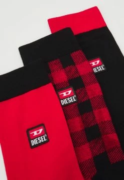 Diesel HERMINE 3 PACK - Socks - Red/black -Diesel shop 537bc1da76364900b031cf1628073e22