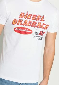 Diesel DIEGOR - Print T-shirt - White -Diesel shop 53859534024144728a3140f89afb67a6