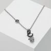 Diesel SINGLE PENDANT - Necklace - Black/silver-coloured
