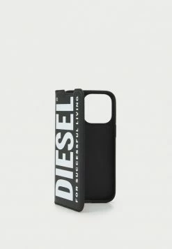 Diesel BOOKLET CASE FOR IPHONE 13/13 PRO UNISEX - Phone Case - Black/white -Diesel shop 5817207e9f484600b00eed0e4aea8738
