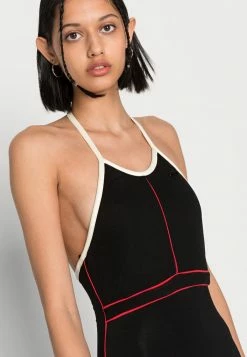 Diesel MAXIM - Maxi Dress - Black -Diesel shop 58af575fbb27431f827295068d4f6106